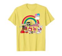 Sanrio Hello Kitty Yardsale Cute Graphic T-Shirt, Men, Lemon Yellow, X-Large