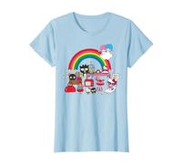 Sanrio Hello Kitty Yardsale Cute Graphic T-Shirt, Women, Baby Blue, X-Small