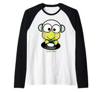 Sanrio Keroppi Cute DJ Music Frog Raglan Baseball Tee