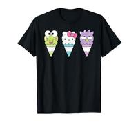 Sanrio Keroppi Hello Kitty Bad Badtz-Maru Ice Cream Cone T-Shirt