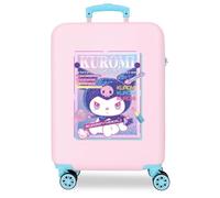 Sanrio Kuromi Current Mood Cabin Suitcase, Pink, 38 x 55 x 20 cm, Rigid, 2 kg, Side Combination Lock, ABS, 2 kg, 34 L, Hand Luggage