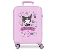 Sanrio Kuromi Retro Pop Cabin Suitcase Lilac 38 x 55 x 20 cm Hard ABS Combination Lock Side 35L 2.5 kg 4 Double Wheels