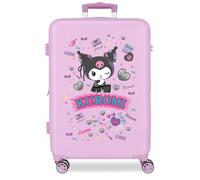 Sanrio Kuromi Retro Pop Purple Medium Suitcase 46x65x23 cm Rigid ABS Side Combination Lock 56L 3.1kg 4 Double Wheels