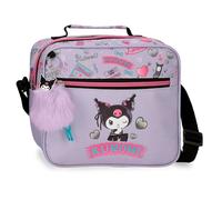 Sanrio Kuromi Retropop Adaptable Toiletry Bag with Crossbody Strap Purple 23x20x9 cm Polyester