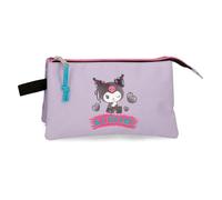 Sanrio Kuromi Retropop Triple Case Purple 22x12x5 cm Polyester