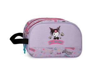 Sanrio Kuromi Retropop Two Compartments Adaptable Case Purple 26x16x11 cm Polyester