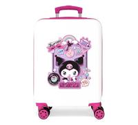 Sanrio Kuromi Wonder Cabin Suitcase, White, 38 x 55 x 20 cm, Rigid, 2 kg, Side Combination Lock, ABS, 2 kg, 35 L, Hand Luggage