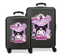 Sanrio Kuromi Wonder Fest Suitcase Set Black 55/65 cm Rigid 7.5 kg Combination Lock Side ABS 7.5 kg 89LExtensible Hand Luggage