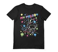 Sanrio Men's Paint T-Shirt in Black | Size: Small Sanrio Black S