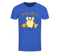 Sanrio Pompompurin 4 Friends Men's Royal Blue T-Shirt
