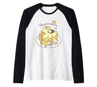 Sanrio Pompompurin Pudding Pancakes Raglan Baseball Tee