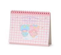 Sanrio Ring Calendar, 2026, Little Twin Stars, Kiki Lara Paper, Tabletop 622061