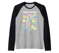 Sanrio Today's Special Cute Food Hello Kitty Burger Raglan Baseball Tee