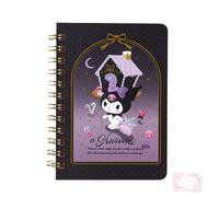 SanrioOriginal B7 Spiral Notebook (Kuromi) (Japan Import) - Includes Cherry Blossom Message Card Self Use Not Stick Note
