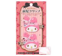 SanrioOriginal Bang Clips (Japan Import) - Includes Cherry Blossom Message Card (My Melody DX (Luxury))