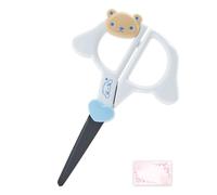 SanrioOriginal Face Shaped Scissors (Japan Import) - Includes Cherry Blossom Message Card (Cinnamoroll)