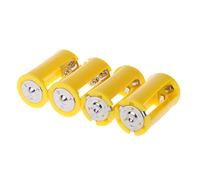 SANRLO Battery,4pcs/ Battery Adapter Convertor Size For 3 AA Battery to a D Battery Adapter for Case Converter Switcher Accessories