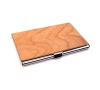 SANRLO Black Walnut Businesse Card Holder for Case for Men & Women 3.62 X 2.36 X 0.39 Inche Card for Case