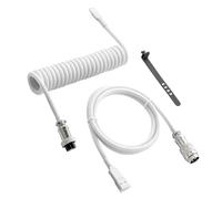 SANRLO Coiled USB Cable For Mechanical Keyboards Cable With Solid Practical Metal Aviation Connectors Spirals Cable