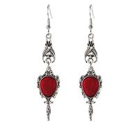 SANRLO Earrings,Vintage Antique Silver for Vampire Bat Magic Drop Earrings Gothic Punk Halloween Dangling Jewelry Party Accessori