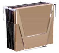 SANRUI 1Pcs Hanging File Folder Box, Letter Size Acrylic Hanging File Organizer,Clear Portable File Folder Box with Handle,Filing Storage Holder for Home Office School