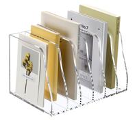 SANRUI Acrylic Desk File Organizer Clear Magazine File Holder