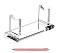 SANRUI Acrylic Pen Holder Display Stand, Shop Fountain Pencil Makeup Brush Rack, Ballpoint Pen Showholder, Paintbrush Drying Rack Organizer Desk for Home School Office Or Store Use