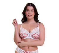 Sans Complexe Women's Amelie 70aag76 Full Coverage Bra, Floral Print White & Red, 40C