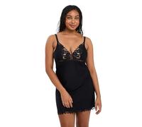 Sans Complexe Women's Arum_51564 Babydoll Nightie, Black, 48/50