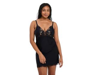 Sans Complexe Women's Arum_51564 Babydoll Nightie, Black, 48/50