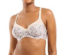 Sans Complexe Women's Complice_70aad81 Bra, Ivory/Blue Floral Print, 40D