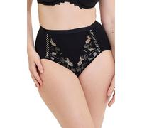 Sans Complexe Women's COTON D'ARUM Lace Brief - Black - Black - 10 (Brand size: 38/40)