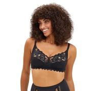 Sans Complexe Women's COTON D'ARUM Lace Full Cup Everyday Bra, Black - Black, 32B (Manufacturer Size: 85B)