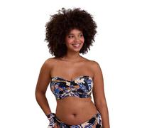 Sans Complexe Women's Fidji Bikini Top, Black Exotic Print, 32D