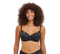 Sans complexe Women's Plain or unicolor Push-Up , Black - Black, 42C (Manufacturer Size: 110C)