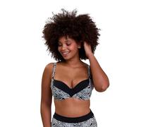 Sans Complexe Women's Seychelles Bikini Top, Graphic Palm Tree Print, 36F