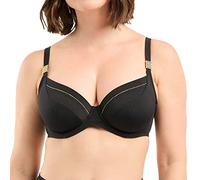 Sans Complexe Women's Speekaboo Shape Underwired Bikini top, Black, 95E