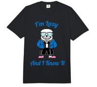 Sans Skeleton Cool Pixel Art I'm Lazy and I Know It Comfort Colors Adult Heavyweight T-Shirt