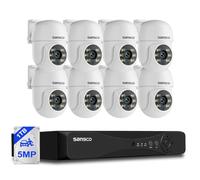 SANSCO 2-Way Audio, 3K Color Night Vision Wired 8CH Home CCTV Camera System