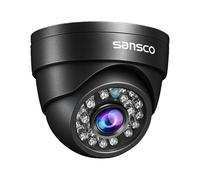 SANSCO 2MP HD CCTV Security Dome Camera, AHD 1920x1080p Pixels IP66 Weatherproof and Vandalproof, Add-on Wired Cam for DVR Video Surveillance System (Non-WiFi)