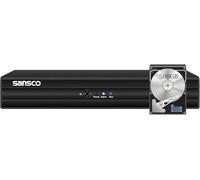 SANSCO 5MP 8 Channel DVR Recorder with 500GB Hard Drive for CCTV Camera System, Requires AHD/CVI/TVI/IP/CVBS Security Cameras, Motion Detection Push Notifications, Remote Viewing on PC & Phone