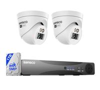 SANSCO 5MP Audio Recording Color Night Vision CCTV Security Camera System