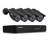 SANSCO 5MP CCTV Camera System, 8 Channel DVR Pre-installed 1TB HDD, 4x 2MP Security Camera Outdoor, IR Night Vision, Human Face Vehicle Detection, Remote Access, P2P