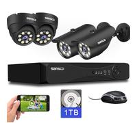 SANSCO All-Metal Housing, 3K Color Night Vision, 8CH Wired Home CCTV System