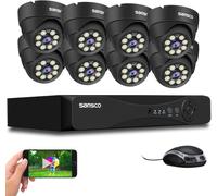 SANSCO Full Metal Housing, 8x 5MP Wired Home Security Camera System