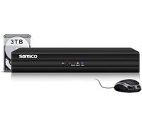 SANSCO HD 5MP Lite 8 Channel Digital Video Recorder Hybrid DVR with 3TB Hard Drive for CCTV Security Camera System, Support AHD/CVI/TVI/IP/CVBS Cameras, Works on Mobile App, Motion Activated Alerts
