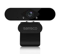 SANSCO [Upgarded 1080p Webcam 2MP HD USB Web camera With Built-In Microphone, Plug & Play For Desktop, Laptop, PC Camera, For Video Chat, Conference, Gaming and Live Streaming