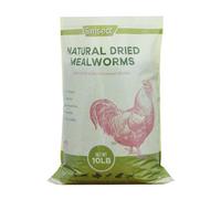 SANSECT - 10LB Dried Mealworms, 100% Natural, GMO Free Mealworms for Chickens, Protein Rich Treats for Chickens
