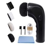 Sansent Electric Shoe Shine Kit, Electric Shoe Polisher Brush Shoe Shiner Dust Cleaner Portable Leather Care Kit for Shoes