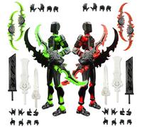 SANSGOUP T13 Action Figure Set Age 3+ (Assembly Completed), 3D Printed Multi-Jointed Movable Titan 13 Lucky Dummy 13 Mobile Robot, Nova 13 Action Figures Desktop Decorations